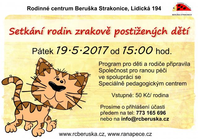 Setkání rodin zrakově postižených dětí