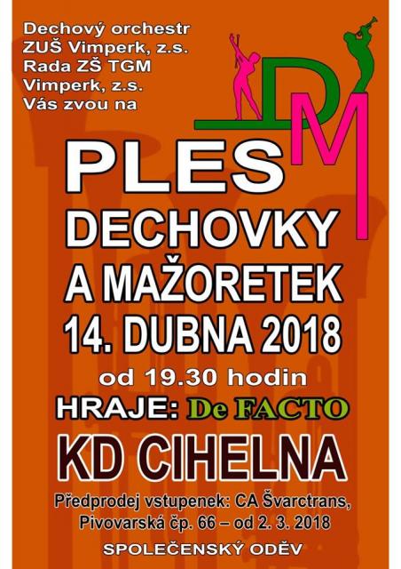 Ples dechovky a mažoretek