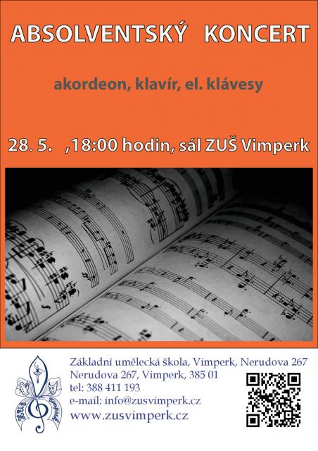 Absolventský koncert - Akordeon, klavír, el. klávesy