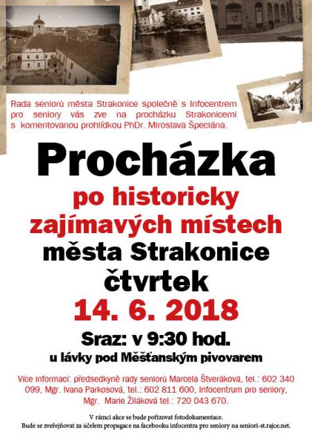 Procházka po historicky zajímavých místech města Strakonice