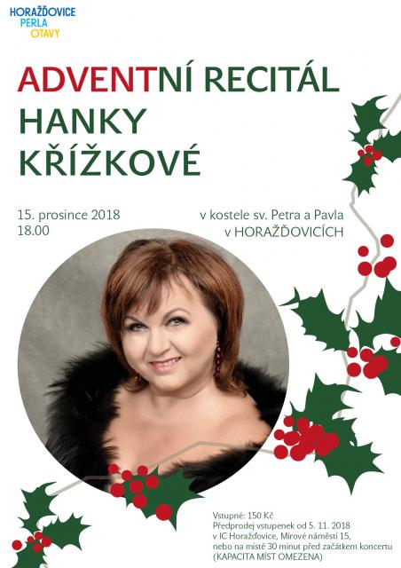 Adventní recitál Hanky Křížkové