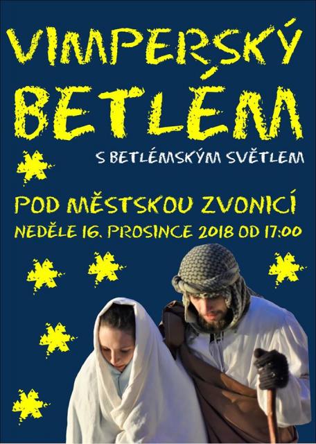 VIMPERSKÝ BETLÉM S BETLÉMSKÝM SVĚTLEM