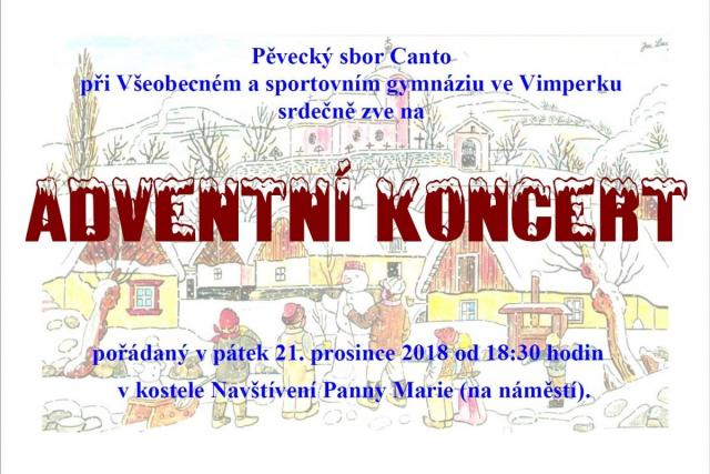 ADVENTNÍ KONCERT PĚVECKÉHO SBORU CANTO