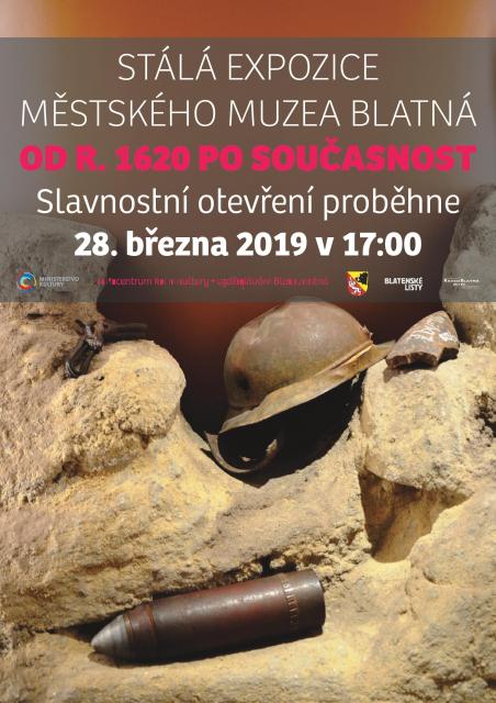 OTEVŘENÍ 3. ETAPY STÁLÉ EXPOZICE MĚSTSKÉHO MUZEA BLATNÁ