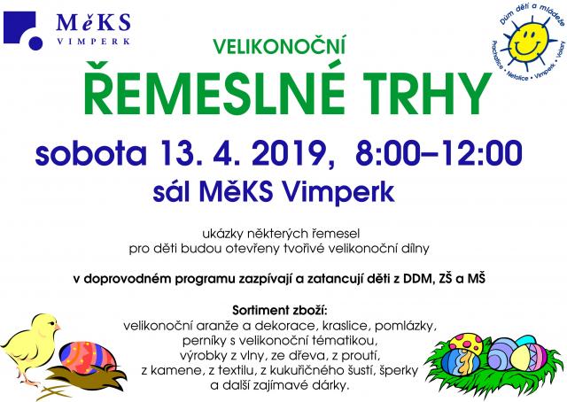 VELIKONOČNÍ ŘEMESLNÉ TRHY