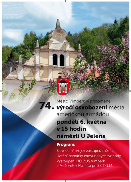 74. VÝROČÍ OSVOBOZENÍ MĚSTA AMERICKOU ARMÁDOU