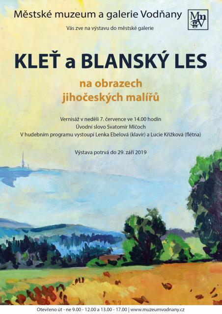 Kleť a Blanský les na obrazech jihočeských malířů