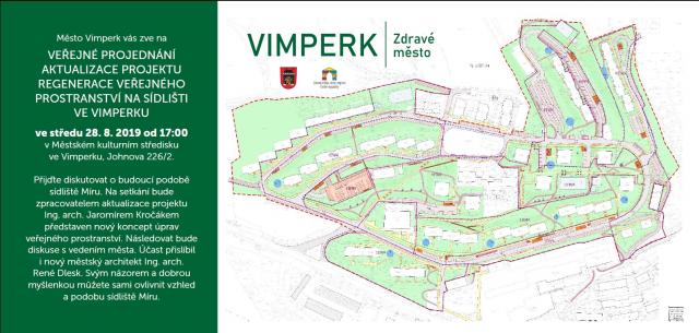 VEŘEJNÉ PROJEDNÁNÍ AKTUALIZACE PROJEKTU REGENERACE VEŘEJNÉHO PROSTRANSTVÍ NA SÍDLIŠTI VE VIMPERKU