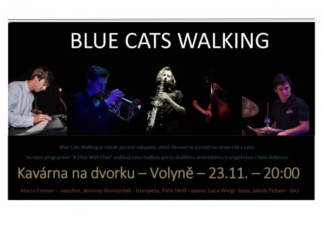 Blue Cats Walking