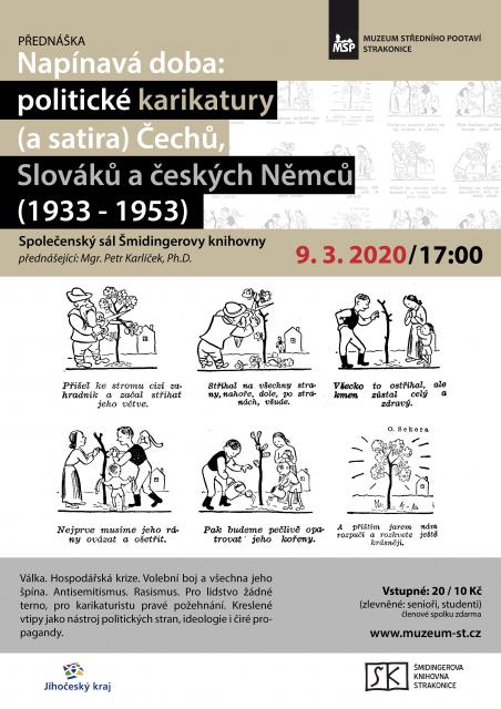 Napínavá doba: politické karikatury (a satira) Čechů, Slováků a českých Němců (1933 - 1953)
