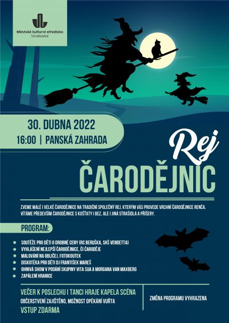 Rej čarodějnic - Panská zahrada Strakonice