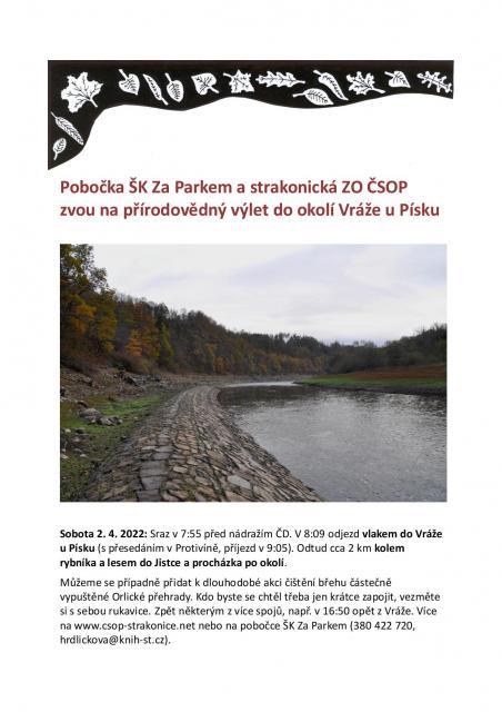 Přírodovědný výlet: Vráž u Písku a okolí