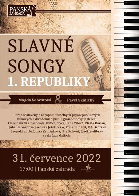 SLAVNÉ SONGY PRVNÍ REPUBLIKY - KONCERT