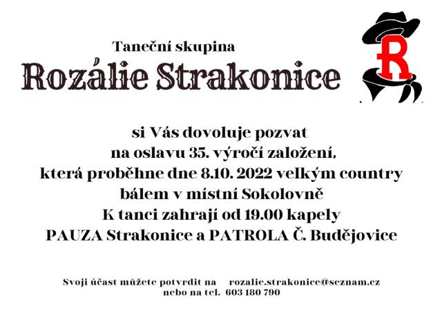 Country bál - Rozálie Strakonice