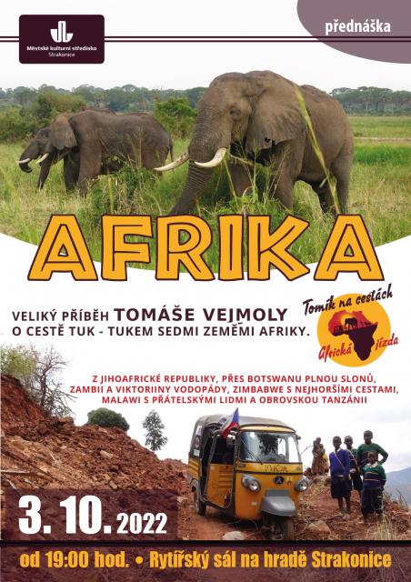 AFRIKA - VELKÝ PŘÍBĚH TOMÁŠE VEJMOLY / cestovatelská besed