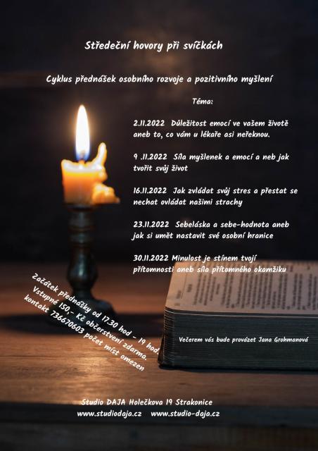 Středeční hovory při svíčkách