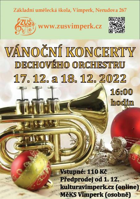 VÁNOČNÍ KONCERT DECHOVÉHO ORCHESTRU ZUŠ VIMPERK