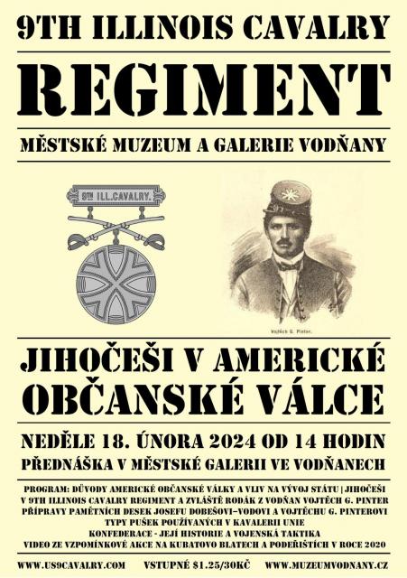 Přednáška - Jihočeši v Americké občanské válce 9th Illinois Cavalry Regiment