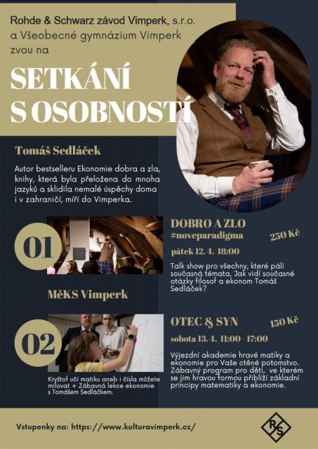 SETKÁNÍ S OSOBNOSTÍ – TOMÁŠ SEDLÁČEK