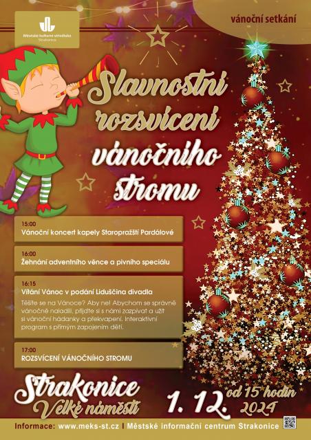 SLAVNOSTNÍ ROZSVÍCENÍ VÁNOČNÍHO STROMU 2024
