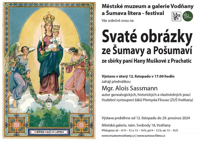 Svaté obrázky ze Šumavy a Pošumaví ze sbírky Hany Muškové z Prachatic