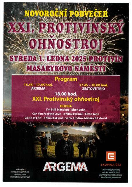 NOVOROČNÍ PODVEČER - XXI. PROTIVÍNSKÝ OHŇOSTROJ