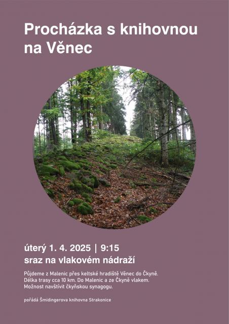 Procházka s knihovnou na Věnec