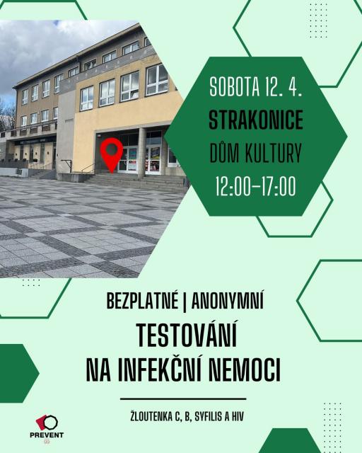 Bezplatné a anonymní testování na infekční nemoci ve Strakonicích