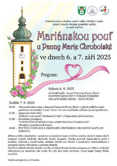 Mariánská pouť u Panny Marie Chrobolské