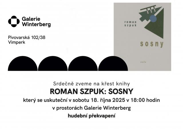 KŘEST KNIHY ROMANA SZPUKA: SOSNY