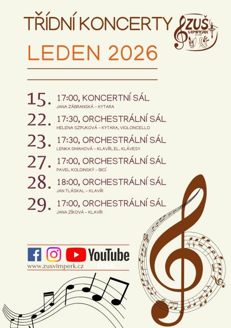 TŘÍDNÍ KONCERT ŽÁKŮ JANY ZÍKOVÉ