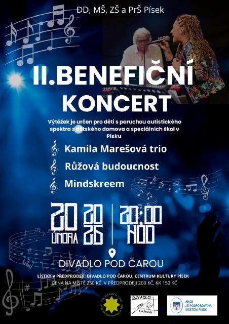 DRUHÝ BENEFIČNÍ KONCERT pro Dětský domov v Písku