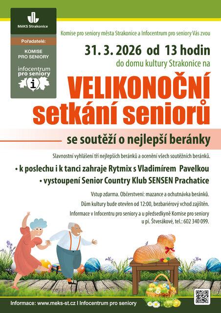 VELIKONOČNÍ SETKÁNÍ SENIORŮ se soutěží o nejlepšího beránka 2026