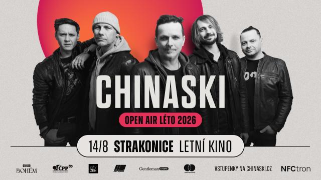 CHINASKI 2026 - letní kino STRAKONICE