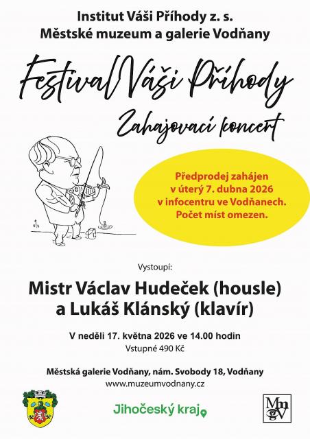 Zahájení předprodeje v infocentru Zahajovací koncert - Festival Váši Příhody
