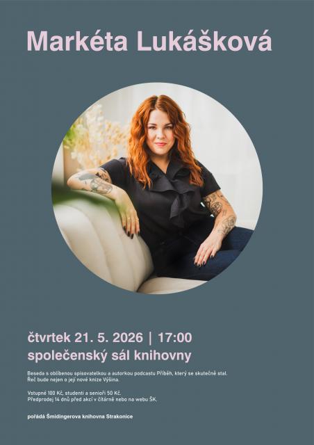 Markéta Lukášková ve strakonické knihovně