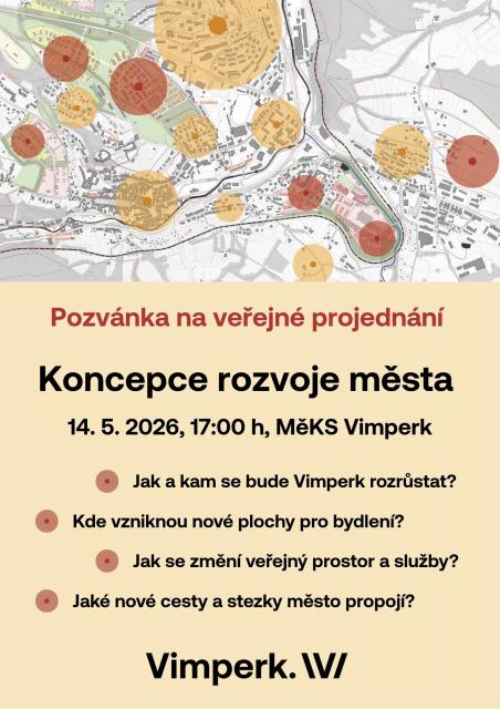 VEŘEJNÉ PROJEDNÁNÍ NÁVRHOVÉ ČÁSTI KONCEPCE ROZVOJE MĚSTA VIMPERK