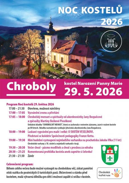 Noc kostelů 2026 - Chroboly