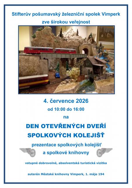 DEN OTEVŘENÝCH DVEŘÍ SPOLKOVÝCH KOLEJIŠŤ