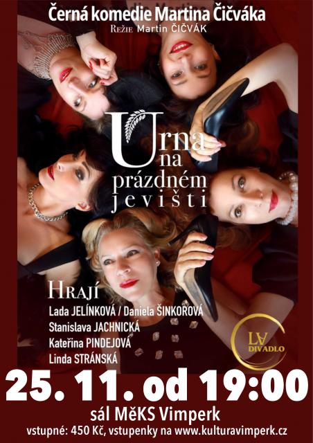 Urna na prázdném jevišti