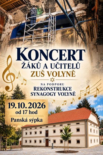 KONCERT NA PODPORU REKONSTRUKCE SYNAGOGY VOLYNĚ