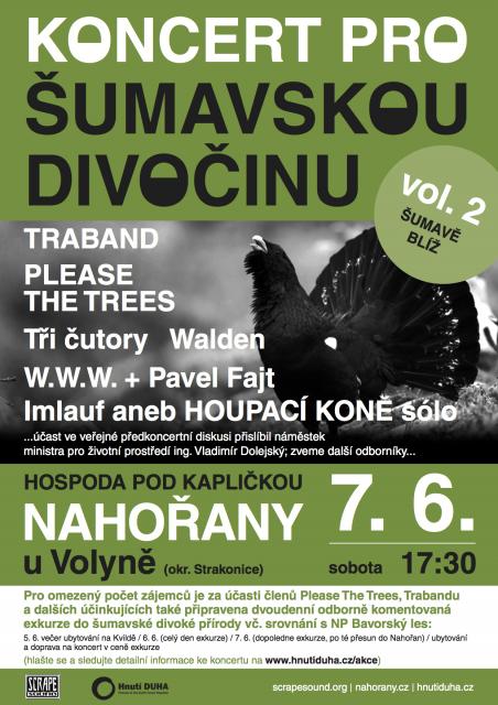 Nahořany se rozloučí koncertem pro Šumavu
