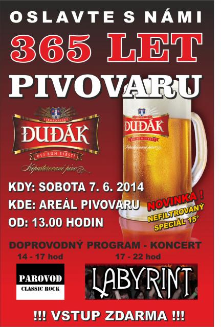365 let pivovaru