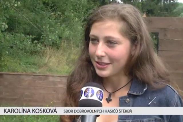 Úspěch mladé hasičky ze Štěkně