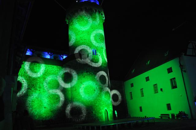 Světelné proměny strakonického hradu - foto + video