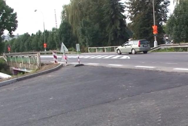 Sjezd do průmyslové zóny ve Strakonicích