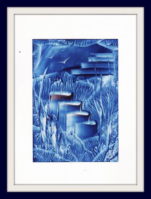 Adventní enkaustické malování