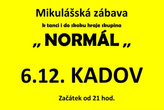 Mikulášská zábava v Kadově