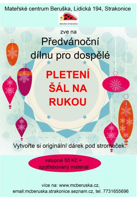 Předvánoční dílna pro dospělé
