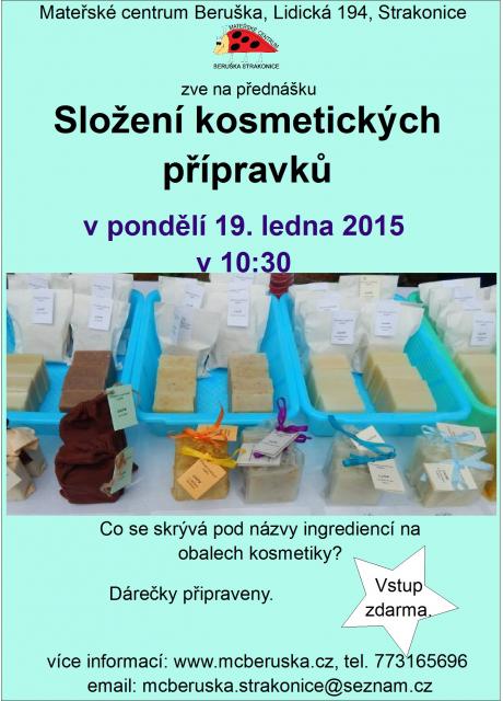Složení kosmetických přípravků